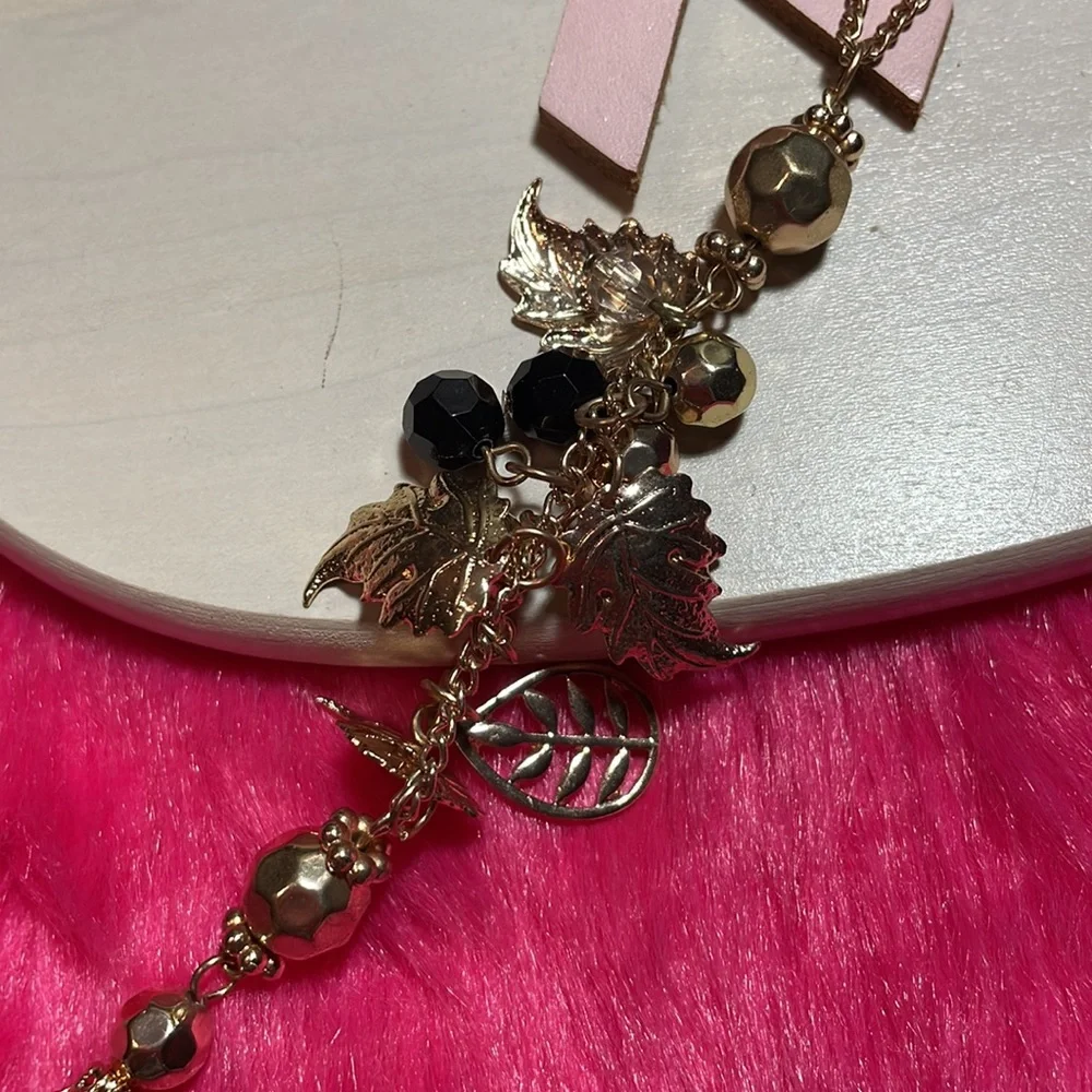 18” Gold tone Necklace with Tassel Pendant